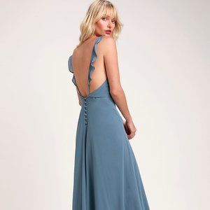 Blue Bridesmaid dress from Lulus